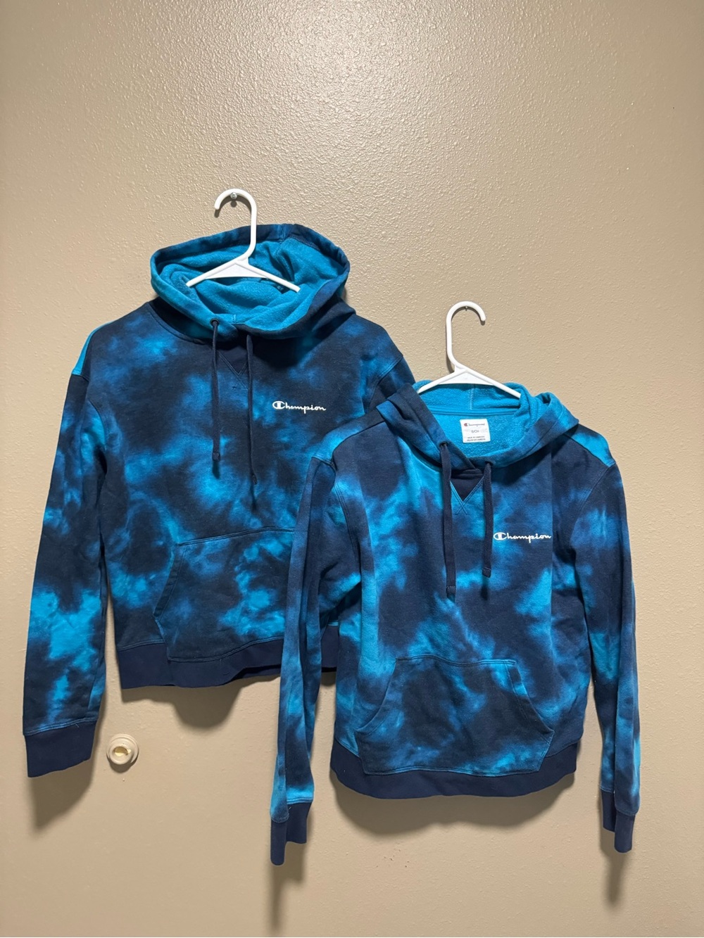 Bundles 2pcs Champion Kids' Blue Tie-Dye Hoodie